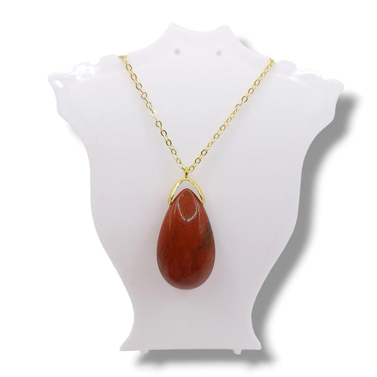 Collier Sautoir JASPE ROUGE A