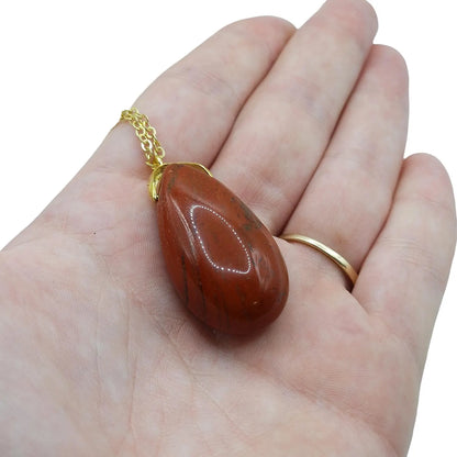Collier Sautoir JASPE ROUGE A