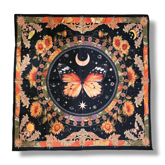 Nappe de Tarot PAPILLON TOURNESOL