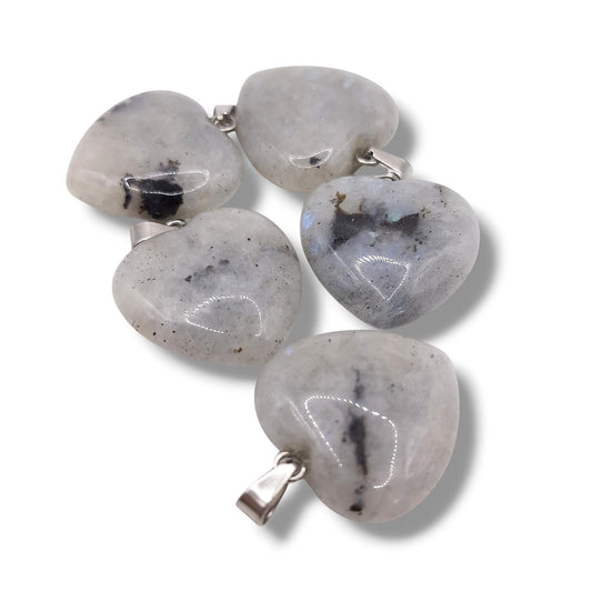 Pendentif Coeur LABRADORITE